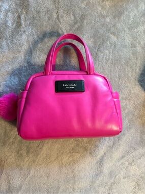 kate spade Bright Pink Leather Mini Top-Handle Bag